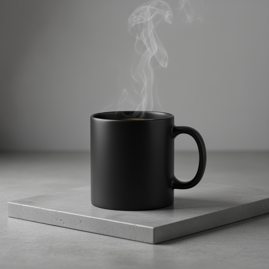 Product photography of a coffee mug